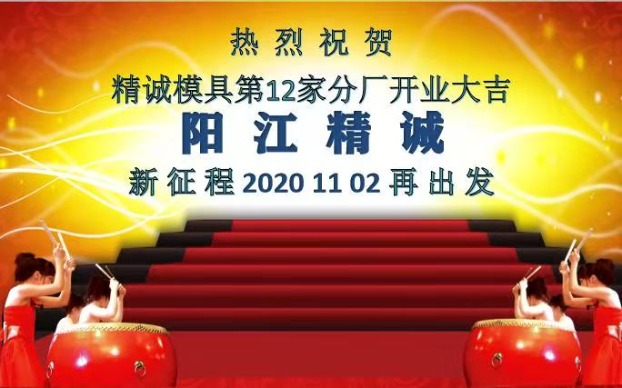 热烈祝贺精诚模具第12家分厂成立